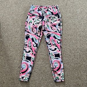 colorful print crown and ivy leggings